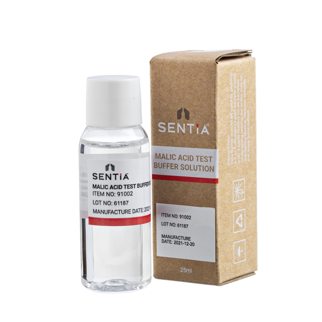 Malic acid test buffer
